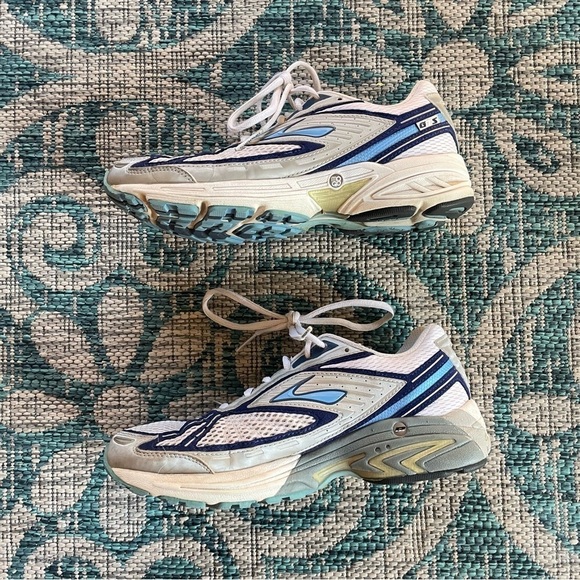 Brooks Adrenaline GTS 7 Womens Running Shoes White Blue Size 9 - Picture 3 of 7